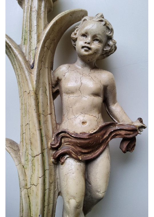 Decorațiune vintage cu Amoraș pictat